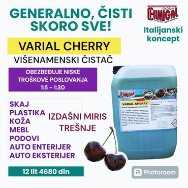 Kućna hemija i proizvodi za kuću: Višenamenski čistač "VARIAL CHERRY" od 12 litara, idealan za širok