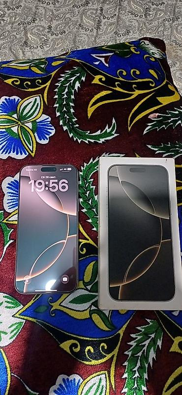 ноутбуки apple цена в бишкеке: IPhone 16 Pro Max 256 памят сатылат абалы жакшы 91%емкост телфон таза — 1