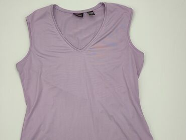 fioletowy t shirty oversize: T-shirt, L, stan - Dobry