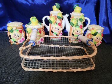 Ostalo posuđe: Komplet vintaz za zacine,petodelni. Kompleti za na sto,kupovani i — 1