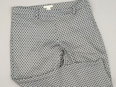 markowe dżinsy: Spodnie materiałowe damskie, H&M, rozmiar L