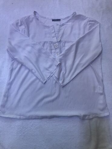 клетчатая рубашка: Блузка, Классическая модель, Однотонный, Укороченная модель