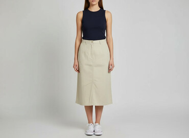 czarne spódnice z rozcięciem: Spódnica damska, rozmiar L