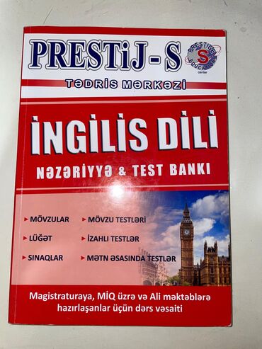 Kitablar, jurnallar, CD, DVD: ✅7AZN✅Prestij S İngilis Dili Təp Təzə!
İçində yazı falan yoxdur