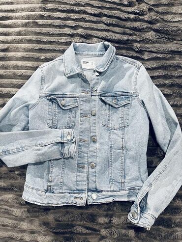 детская джинсовая рубашка: Джинсовая куртка, Bershka, S (EU 36)