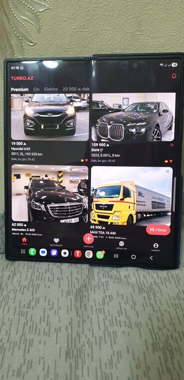 Samsung: Samsung Z Flip, 256 GB, rəng - Göy, İki sim kartlı — 4