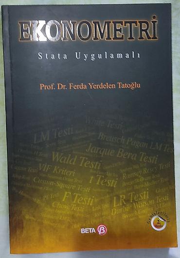 Учебная литература: Məhsul: “Ekonometri – Stata Uygulamalı” kitabı Müəllif: Prof. Dr — 1