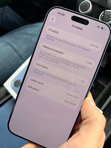 ikinci el iphone 17 pro max: IPhone 17 Pro Max, 256 GB, Pacific Blue, Barmaq izi, Simsiz şarj, Face ID — 3