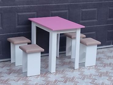 Masa və oturacaq dəstləri: Mətbəx üçün, 4 stul — 15