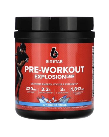 Protein: Six Star Pre-Workout Explosion 2.0 Icy Rocket Freeze toz içkisi