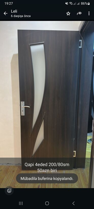 ev qapilari qiymeti 2022: Qapi 4eded 200/80sm
50azn biri
Hovsan 3939 leli