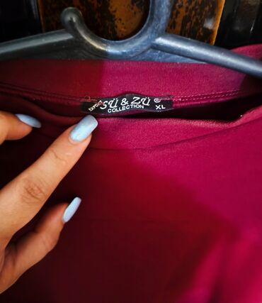 Qadın geyimləri: Sü & Zü Collection markasına məxsus, bordo rəngdə, XL ölçülü qadın