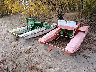 Водный транспорт: Продаются 1 котамаран в рабочем состоянии зелёный — 3