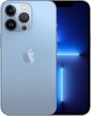 айфон теле: IPhone 13 Pro, Колдонулган, 256 ГБ, Blue Titanium, Заряддоочу түзүлүш, Коргоочу айнек, Каптама, 90 %