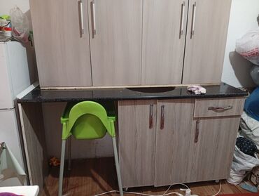 рабочий стол для кухни: Кухонный гарнитур с верхними и нижними шкафами - Материал фасадов