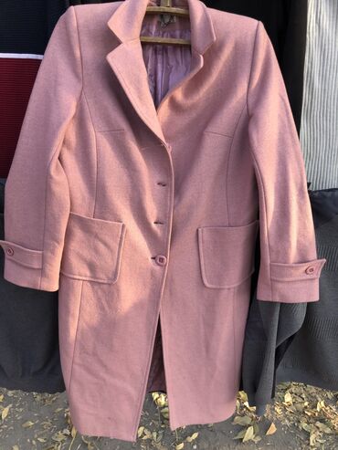 шерстяное пальто: Пальто, Осень-весна, 5XL (EU 50)