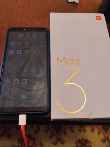 xiaomi mi max 2 16gb gold: Xiaomi Mi Max 3, 64 GB, rəng - Qara, 
 Sensor, Barmaq izi, İki sim kartlı