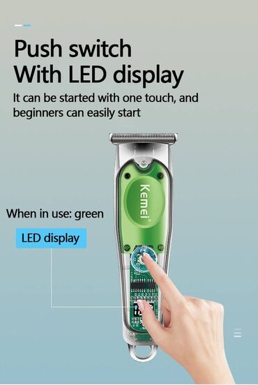 Trimmerlər və saç qırxan maşınlar: Saç qırxan maşın, Kemei, Yeni, Pulsuz çatdırılma, Ödənişli çatdırılma, Rayonlara çatdırılma — 3