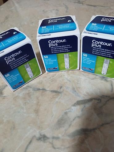 iglice za aparat za secer cena: Contour plus trakice za merenje šećera u krvi, kutija sa po 50 trakica — 1