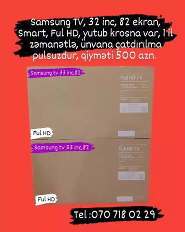 Televizorlar: Anbardan satiş Televizorlar.Unvana çatririlma pulsuzdu.Melumat uçun — 4