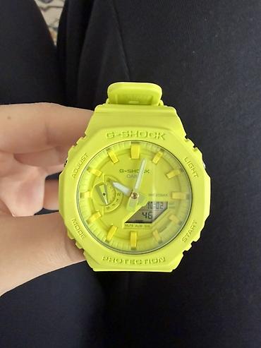 leopard 7: Casio G‑SHOCK, неоново‑жёлтые, аналогово‑цифровые. Покупали в Европе — 2