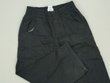 czarne szerokie spodnie z wysokim stanem: Sweatpants, 3-4 years, 104, condition - Good