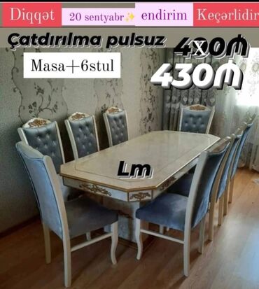 stol stul ucuz qiymete: Elani Screen Edib Watcapa Gonderin !! Möhtəşəm masa dəsti👑 Yüksək