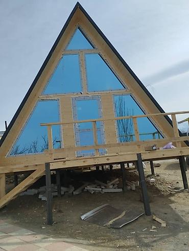 Продажа дач: A‑frame домик (треугольный “А‑образный” каркас) с панорамным — 17