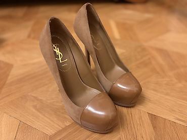 tufli ayaqqabi: Tuflilər, YSL, Ölçü: 34.5, rəng - Bej, İşlənmiş — 3