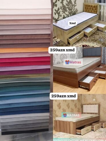 Çarpayılar: Təknəfərlik çarpayı, Bazasız, Matras ilə, Siyirməli