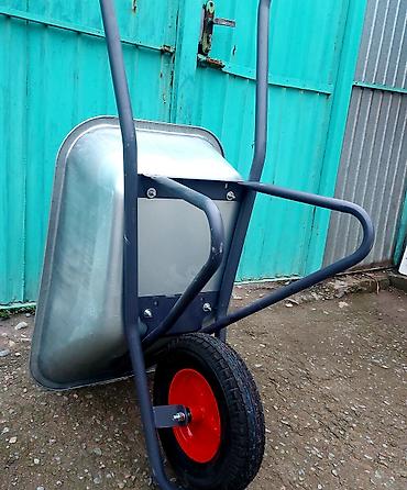 Садово-строительные тачки и тележки: Садово-строительная тачка и тележка, Стальная, Одноколесная, Новый, В розницу — 15