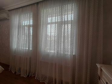 perde magazalari: Tül pərdə dəsti 2 pərdə.her biri ayri ayrılıqda ortadan jalyuz kimi — 1