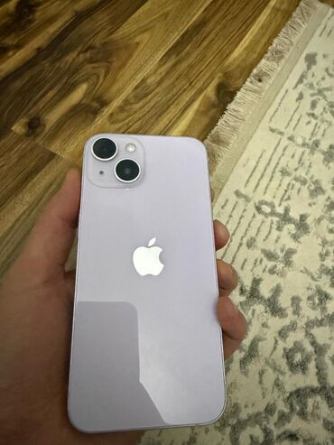 Apple iPhone: IPhone 14, Б/у, 128 ГБ, Наушники, Защитное стекло, Чехол, 87 %