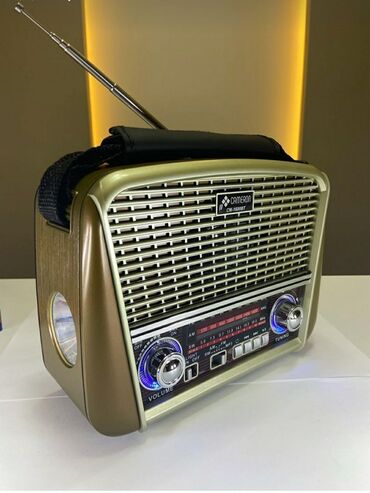 Radio: Nostalji görünüşlü səs gücləndirici Fm radio Bluetooth USB flashkart — 6