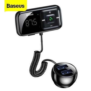 akumlyator zaryadka: BASEUS T Type S-16 Simsiz Bluetooth MP3 Çalar İkili USB Avtomobil Şarj