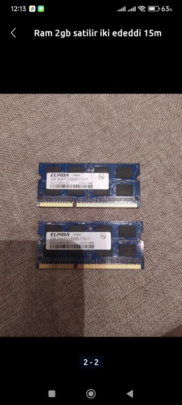ddr 2 ram: Ram satilir heresi 10m