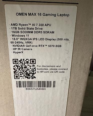 Ноутбуки HP: Игровой, Новый, AMD Ryzen 7, В рассрочку — 6
