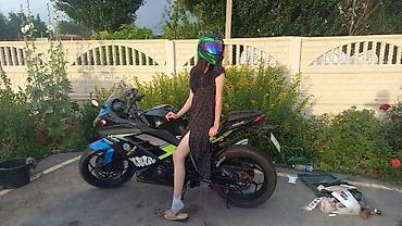 воденой: Спортбайк Kawasaki, 400 куб. см, Бензин, Взрослый, Новый — 1