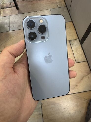 айфон 13 про новые: IPhone 13 Pro, Колдонулган, 256 ГБ, Sierra Blue, 76 %