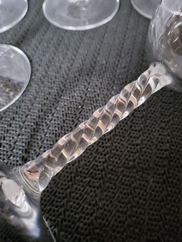 Čaše: Case nove za vino kristal,led kristal d'Argues Francuska 80,90te god — 13