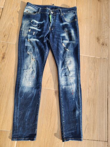 Farmerke: Muske farmerke L vel Poluobim struka 45do 50 cm,duzina 105 cm,imaju — 1