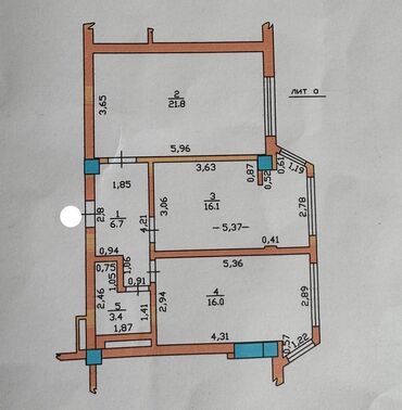 Продажа квартир: 2 комнаты, 64 м², Индивидуалка, 12 этаж — 21
