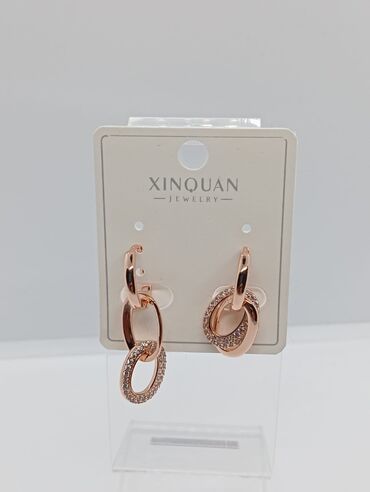 Серьги: Серьги, Женские, Вставка: Фианит, Новый — 3