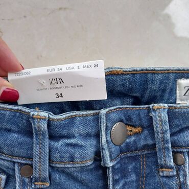 Farmerke: NOVE Zara skinny farmerke-zvoncare visokog struka, sa svim — 8