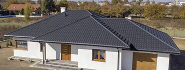 Металлочерепица: Металлочерепица является самым популярным материалом для крыши. Крыша — 4