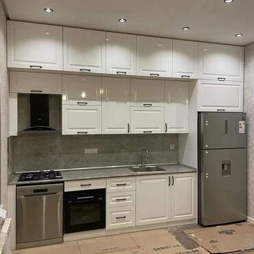 Sifarişlə mətbəx mebeli: Sifarişlə mətbəx dəsti, Özü çəkən petlələr, Mat laminat, Kredit yoxdur, Pulsuz çatdırılma — 7