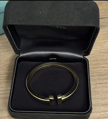 помолвочные кольца: Браслет Tiffany & Co. из коллекции Tiffany T. - Материал: желтый — 7