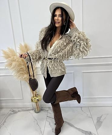 Džemperi, kardigani: 🔥Pleteni kardigan sa resama – ženstven, udoban i efektan komad za — 10