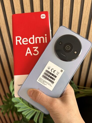 realme бу: Redmi, Redmi A3, Б/у, 256 ГБ, цвет - Голубой, 2 SIM