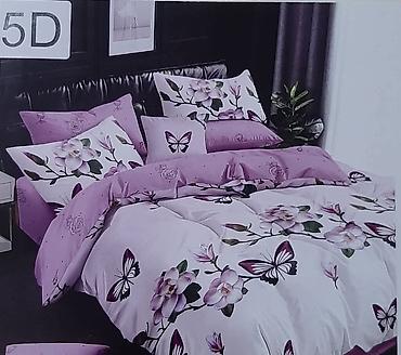 Posteljina: BRACNE POSTELJINE – komplet 5D dezen Opis: - Komplet posteljine sa — 11